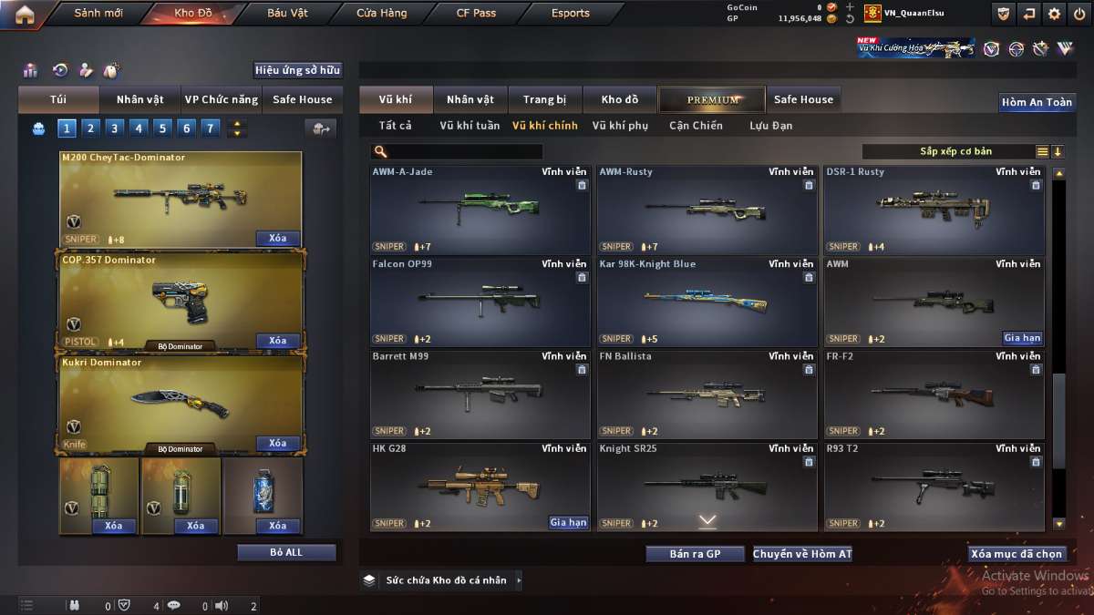 shop acc cf uy tin gia re